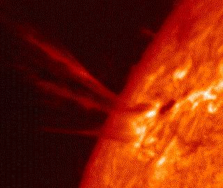 [a solar coronal mass ejection event]